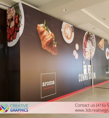 Aroma Coffee Shop Walls Wrap