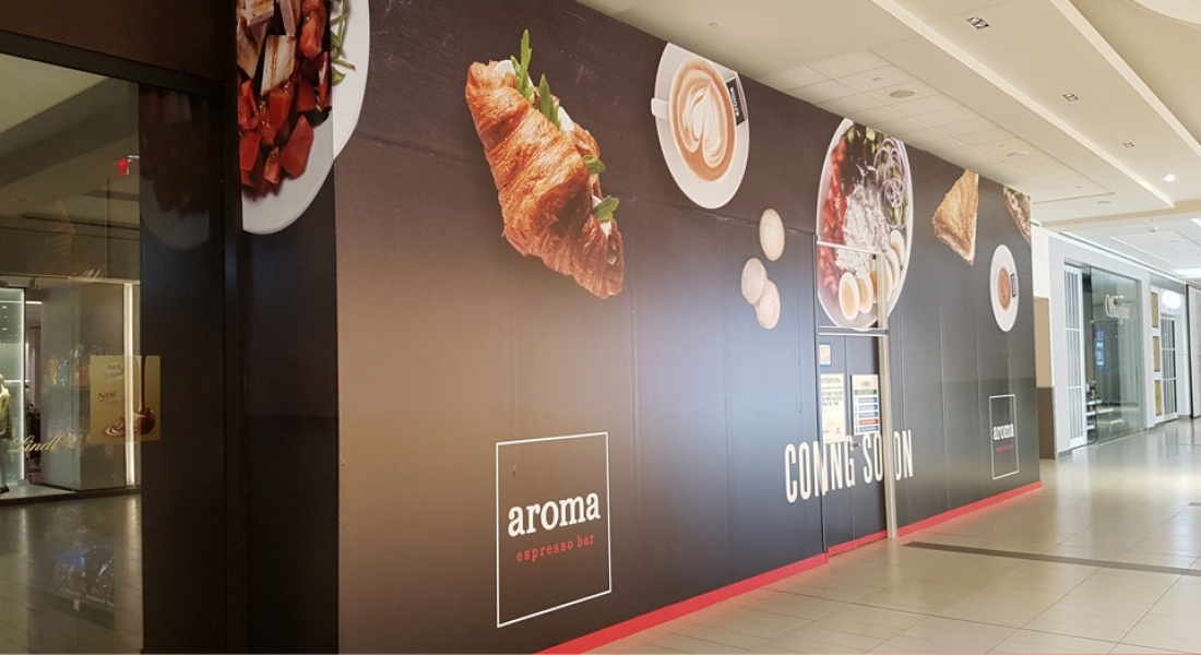 Aroma Coffee Shop Walls Wrap