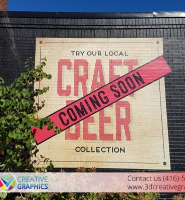 Craft Beer External Wall Wrap